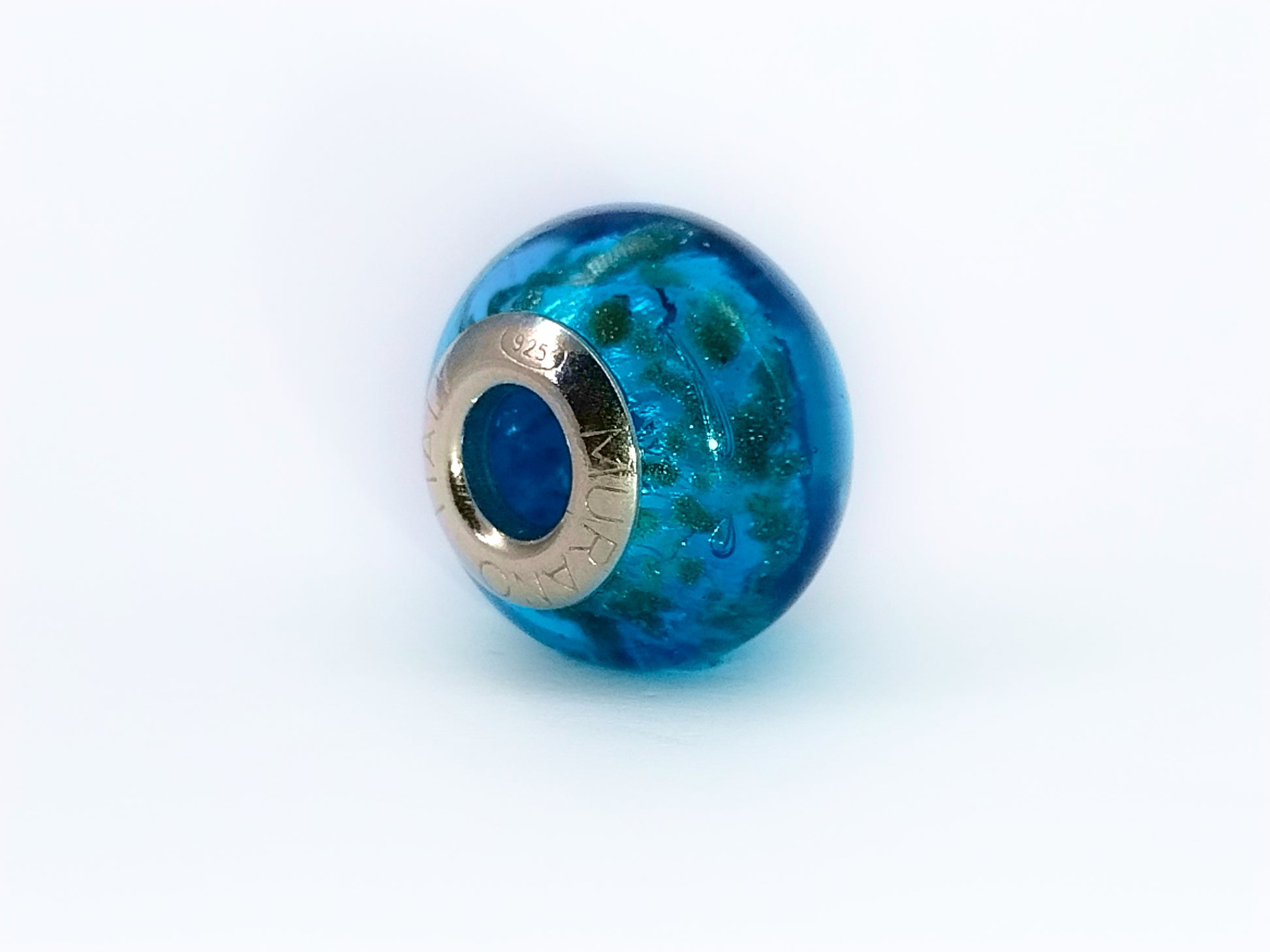 Intuizione Profonda Murano Bedel Donkerblauw 925 Zilver Lerrosa