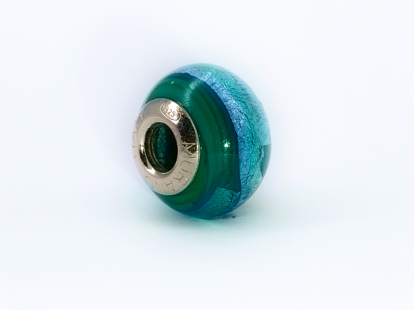 Riflesso Marino Murano Bedel Blauw Groen Zilver 925 Zilver Lerrosa