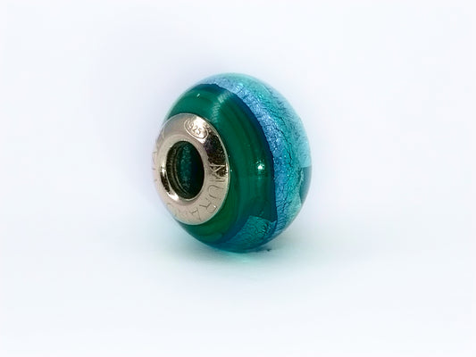 Riflesso Marino Murano Bedel Blauw Groen Zilver 925 Zilver Lerrosa